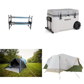 Pallet – 29 Pcs – Camping & Hiking – Customer Returns – Ozark Trail, Coleman, Westfield Outdoors, Slumberjack