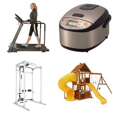 Pallet - 6 Pcs - Outdoor Play, Exercise & Fitness, Slow Cookers, Roasters, Rice Cookers & Steamers, Rugs & Mats - Customer Returns - Zojirushi, KidKraft, Cedar Summit, ProGear