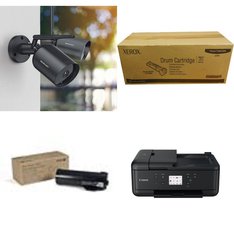 Pallet - 127 Pcs - Ink, Toner, Accessories & Supplies, Cordless / Corded Phones, Security & Surveillance - Open Box Customer Returns - Canon, VTECH, HP, Merkury Innovations