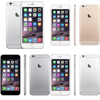 7 Pcs – Apple iPhone 6 – Refurbished (GRADE A – Unlocked – Original Box) – Models: MG5X2LL/A, MG4Q2LL/A, MGAN2LL/A, MG6A2LL/A – Smartphones