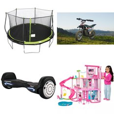 Pallet - 14 Pcs - Powered, Dolls, Outdoor Play, Trampolines - Customer Returns - Razor, Razor Power Core, Jetson, Barbie