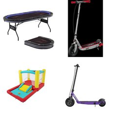 Pallet – 16 Pcs – Powered, Outdoor Play, Game Room, Vehicles, Trains & RC – Customer Returns – Razor, Razor Power Core, Play Day, MD Sports
