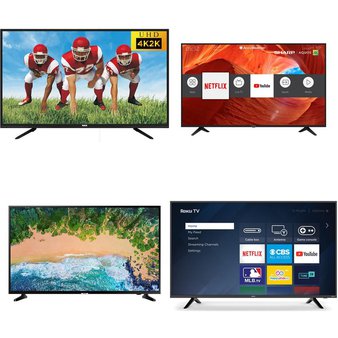 6 Pcs – LED/LCD TVs – Refurbished (GRADE A) – RCA, Sanyo, HISENSE, Samsung