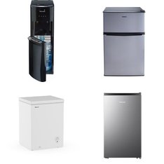 Pallet – 5 Pcs – Bar Refrigerators & Water Coolers, Freezers – Customer Returns – HISENSE, Primo Water, Galanz