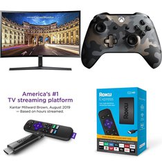 Pallet - 233 Pcs - Media Streaming Players (IPTV), Fitbit, Microsoft, In Ear Headphones - Damaged / Missing Parts / Tested NOT WORKING - Roku, FitBit, Samsung, Microsoft