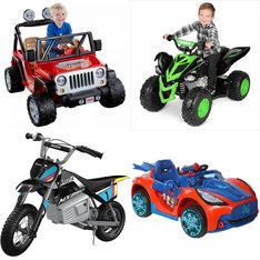 Pallet – 7 Pcs – Vehicles – Customer Returns – YAMAHA, Power Wheels, Adventure Force, Spider-Man