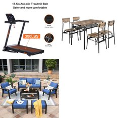 Pallet - 6 Pcs - Unsorted, Patio, Exercise & Fitness, Dining Room & Kitchen - Customer Returns - ovios, GYMOST, Ktaxon