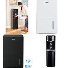 Pallet – 21 Pcs – Humidifiers / De-Humidifiers, Bar Refrigerators & Water Coolers, Refrigerators – Customer Returns – HoMedics, Midea, Primo, Galanz
