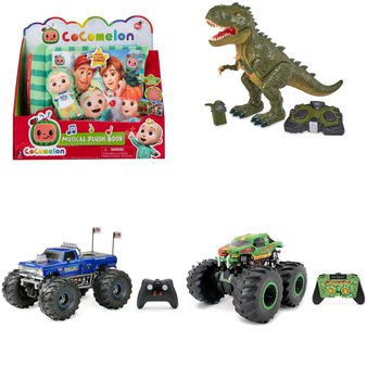Pallet – 41 Pcs – Vehicles, Trains & RC, Powered, Boardgames, Puzzles & Building Blocks, Action Figures – Customer Returns – New Bright, COCOMELON, Adventure Force, Kid Connection