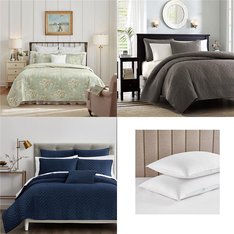 Pallet - 55 Pcs - Pillows and Blankets - Mixed Conditions - Private Label Home Goods, Beautyrest, Vellux, Fieldcrest