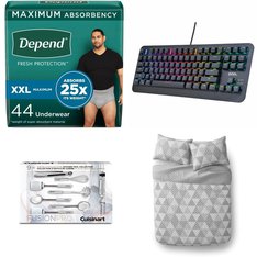 3 Pallets - 295 Pcs - New Arts & Crafts, Blankets, Throws & Quilts, Keyboards & Mice, Decor - New and New Damaged Box - Walmart