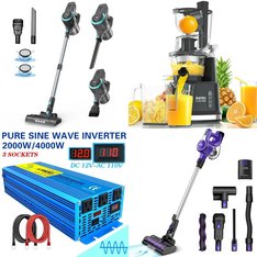 Pallet - 26 Pcs - Vacuums, Unsorted, Food Processors, Blenders, Mixers & Ice Cream Makers, Massagers & Spa - Customer Returns - INSE, ONSON, VAVSEA, Comfier
