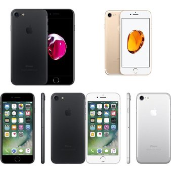 7 Pcs – Apple iPhone 7 – Refurbished (GRADE C – Unlocked) – Models: MN8G2LL/A, MN9D2LL/A, MN8N2LL/A, 3C207LL/A