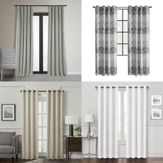 Pallet - 276 Pcs - Earrings, Curtains & Window Coverings, Kitchen & Dining - Mixed Conditions - Private Label Home Goods, Eclipse, Keeco, Fieldcrest