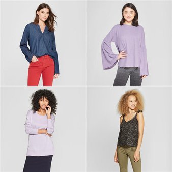 150 Pcs – T-Shirts, Polos, Sweaters & Cardigans – New – Retail Ready – A New Day, Universal Thread, Xhilaration, Love and Cherish