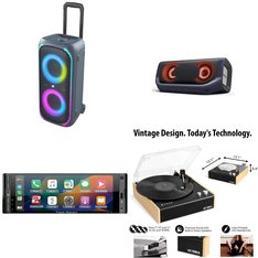 Pallet - 28 Pcs - Speakers, Portable Speakers, Accessories, Stereos - Customer Returns - onn., SANUS, ION Audio, LG Electronics