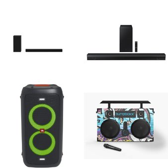 Pallet – 85 Pcs – Accessories, Portable Speakers, Speakers, CD Players, Turntables – Customer Returns – onn., GE, JBL, Onn