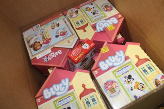 3 Parcel Boxes – 56 Pcs – Stuffed Animals, Boardgames, Puzzles & Building Blocks, Action Figures – NEW/SEALED Products – Walmart