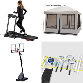 Pallet – 8 Pcs – Outdoor Sports, Exercise & Fitness – Customer Returns – Spalding, Ozark Trail, EastPoint Sports, Sunny Health & Fitness