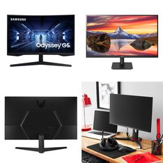 Pallet - 46 Pcs - Monitors - Customer Returns - Onn, LG, ACER, Samsung