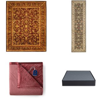 6 Pallets – 422 Pcs – Rugs & Mats, Curtains & Window Coverings, Blankets, Throws & Quilts, Sheets, Pillowcases & Bed Skirts – Mixed Conditions – Unmanifested Home, Window, and Rugs, Unmanifested Bedding, Madison Park, Regal Home Collections, Inc.