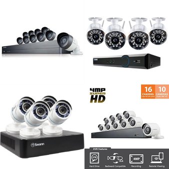 12 Pcs – Security Cameras & Surveillance Systems – Tested Not Working – Swann, Samsung, Night Owl, Motorola