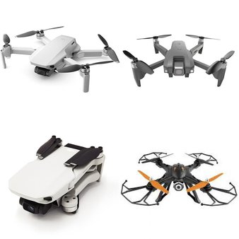 Pallet – 69 Pcs – Drones & Quadcopters Vehicles – Damaged / Missing Parts / Tested NOT WORKING – Protocol, Vivitar, SHARPER IMAGE, DJI