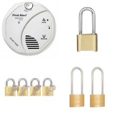 Pallet - 289 Pcs - Home Security & Safety, Hardware, Safes - Customer Returns - Brinks, First Alert, Brink's, Philips