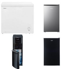 Pallet - 6 Pcs - Bar Refrigerators & Water Coolers, Refrigerators, Freezers - Customer Returns - HISENSE, Galanz, Primo Water