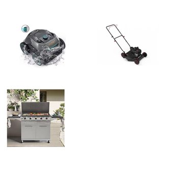 Pallet – 5 Pcs – Mowers, Grills & Outdoor Cooking, Vacuums – Customer Returns – Hyper Tough, Mm, AIPER