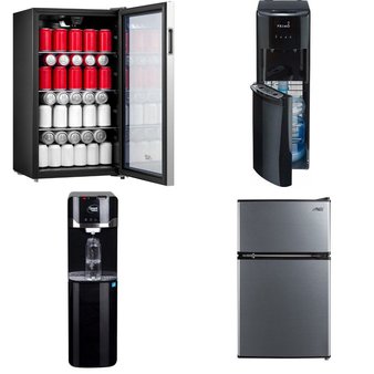 CLEARANCE! Pallet – 5 Pcs – Bar Refrigerators & Water Coolers, Refrigerators – Customer Returns – Great Value, Arctic King, Primo Water