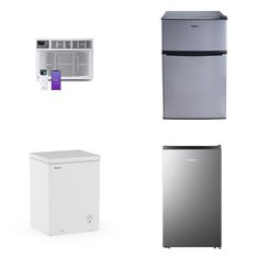 Pallet - 4 Pcs - Bar Refrigerators & Water Coolers, Air Conditioners, Freezers - Customer Returns - HISENSE, WhizMax, Galanz