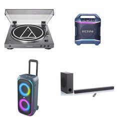 Pallet - 24 Pcs - Speakers, Portable Speakers, CD Players, Turntables, Accessories - Customer Returns - onn., Audio-Technica, VIZIO, Victrola