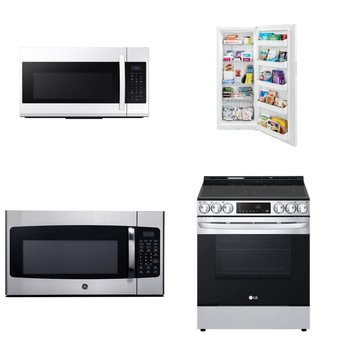 4 Pcs – Microwaves – Like New – WHIRLPOOL, GE, Frigidaire, LG