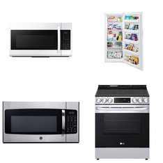 4 Pcs - Microwaves - Like New - WHIRLPOOL, GE, Frigidaire, LG