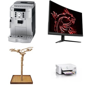 CLEARANCE! Pallet – 25 Pcs – Speakers, All-In-One, Drip Brewers / Perculators, Monitors – Customer Returns – onn., Canon, MSI, DeLonghi