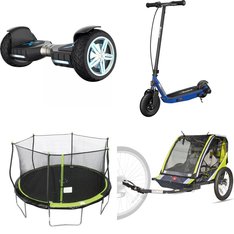 Pallet - 8 Pcs - Powered, Trampolines, Cycling & Bicycles - Customer Returns - Razor, Bounce Pro, Allen Sports, Hover-1
