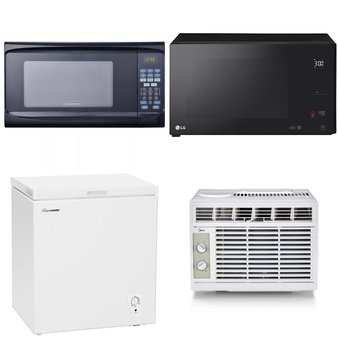 Pallet – 12 Pcs – Microwaves, Unsorted – Customer Returns – Sunbeam, Hamilton Beach, Midea, LG