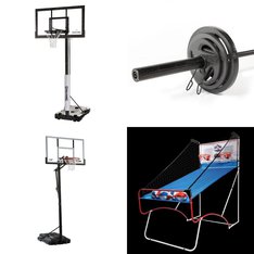 Pallet - 7 Pcs - Outdoor Sports, Game Room, Exercise & Fitness - Customer Returns - EastPoint, Lifetime, CAP Barbell, Spalding