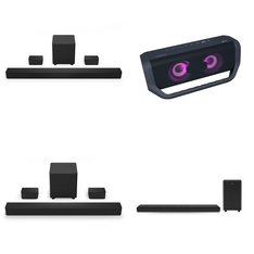 CLEARANCE! 2 Pallets - 101 Pcs - Accessories, Portable Speakers, Speakers, Receivers, CD Players, Turntables - Customer Returns - Onn, Samsung, JBL, onn.