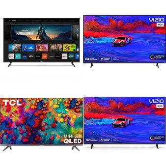 64 Pcs – LED/LCD TVs – Refurbished (GRADE A, GRADE B) – VIZIO, Samsung, TCL, LG