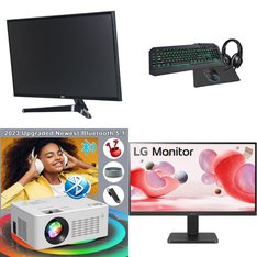 1 Pallets - 7 Pcs - New Monitors, Keyboards & Mice - New and New Damaged Box - Walmart