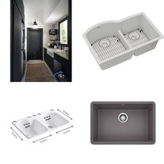 Pallet - 15 Pcs - Hardware, Kitchen & Bath Fixtures - Customer Returns - Kohler, ProFlo, ELKAY, Blanco