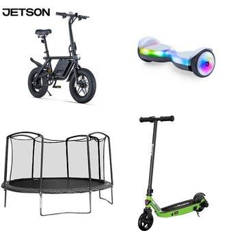 Pallet – 12 Pcs – Powered, Cycling & Bicycles, Outdoor Play, Vehicles, Trains & RC – Customer Returns – Jetson, Razor Power Core, Razor, Swagtron