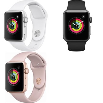 5 Pcs – Apple Watch – Series 3 – 38MM – GPS – Refurbished (GRADE C) – Models: MTEY2LL/A, 3D211LL/A, MTF02LL/A