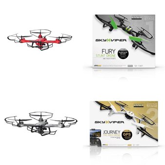 Pallet – 25 Pcs – Drones & Quadcopters – Tested NOT WORKING – Propel, Sky Viper, Skyrocket, SHARPER IMAGE