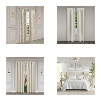 3 Pallets – 612 Pcs – Curtains & Window Coverings, Decor, Bath, Sheets, Pillowcases & Bed Skirts – Like New or New Customer Returns – JC Penney
