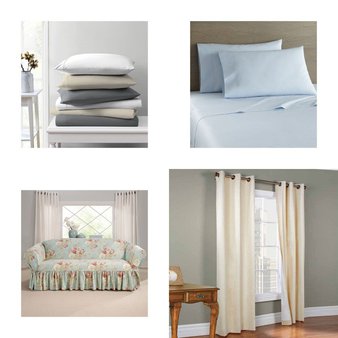 CLEARANCE! 3 Pallets – 708 Pcs – Curtains & Window Coverings, Rugs & Mats, Sheets, Pillowcases & Bed Skirts, Bath – Mixed Conditions – Unmanifested Home, Window, and Rugs, Fieldcrest, Sun Zero, Eclipse