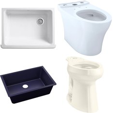 Pallet - 11 Pcs - Kitchen & Bath Fixtures, Hardware - Customer Returns - Kohler, TOTO USA, Toto, ELKAY