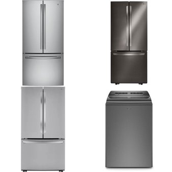 4 Pcs – Refrigerators – Like New, Open Box Like New – LG, GE, Whirlpool Corporation